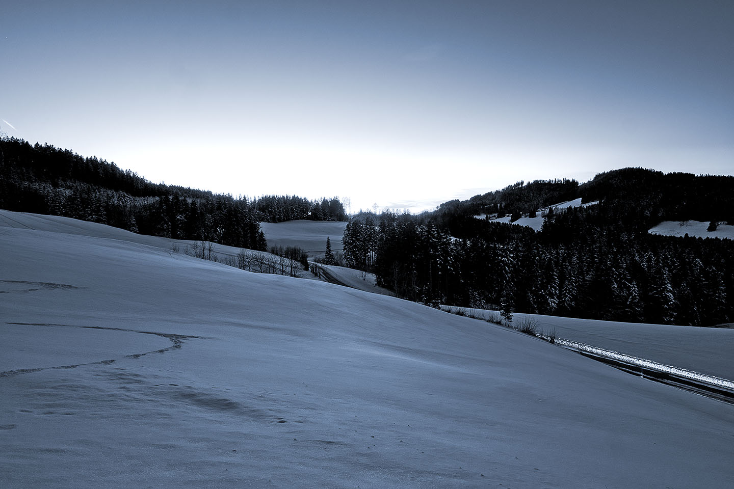 Winterabend ob Heiden